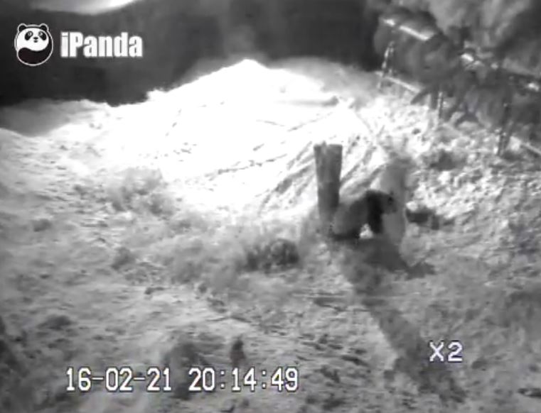 Schneefall in Hetaoping